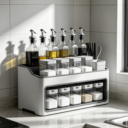 Modern Kitchen Spice Rack Display Organizer Stand